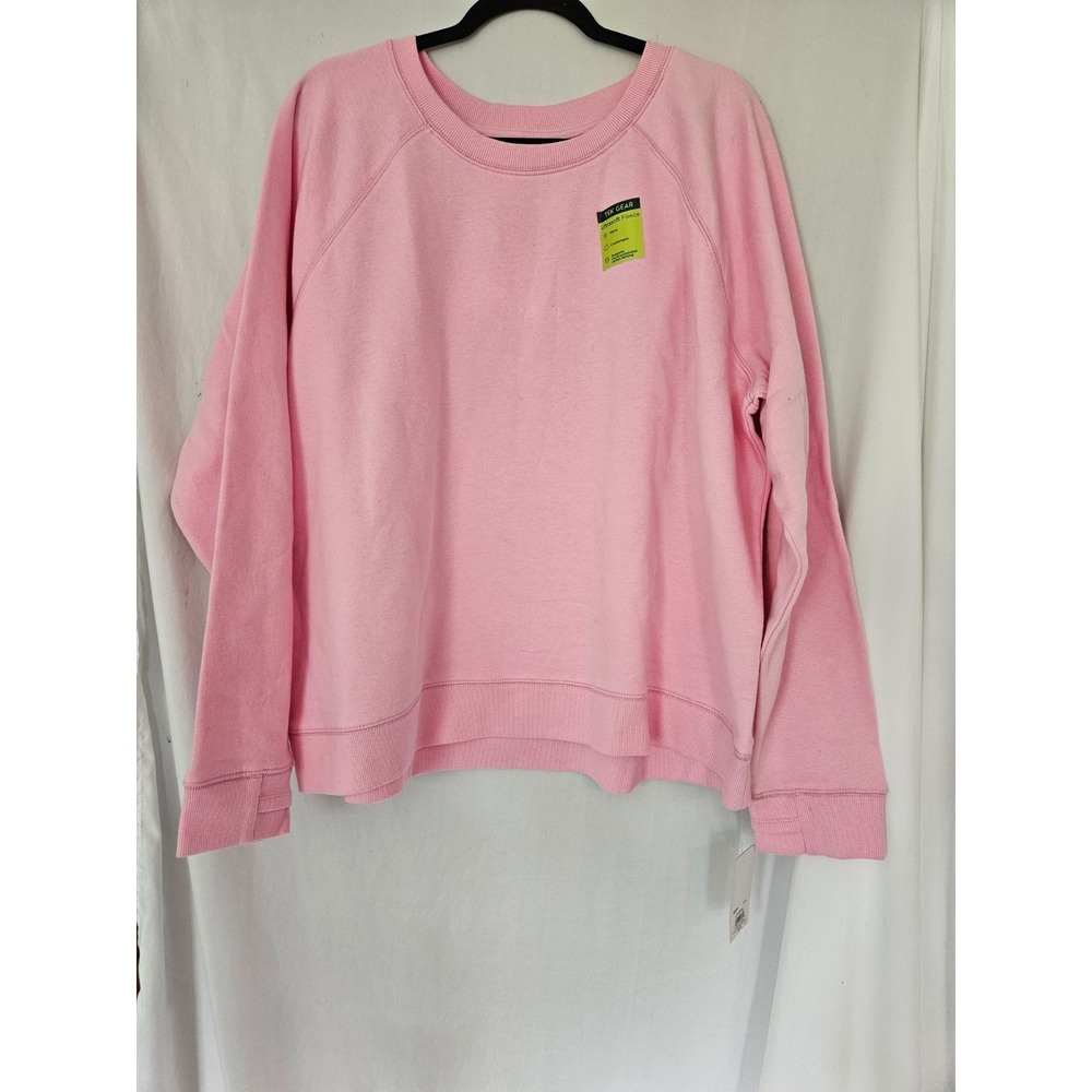 Tek Gear Sweatshirt Womens 2XL Pink Ultrasoft Fleece Crew Neck